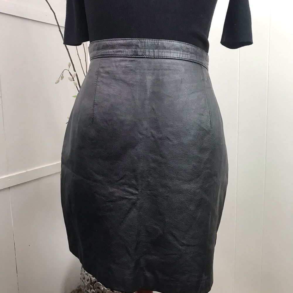 Leather New Port News Skirt